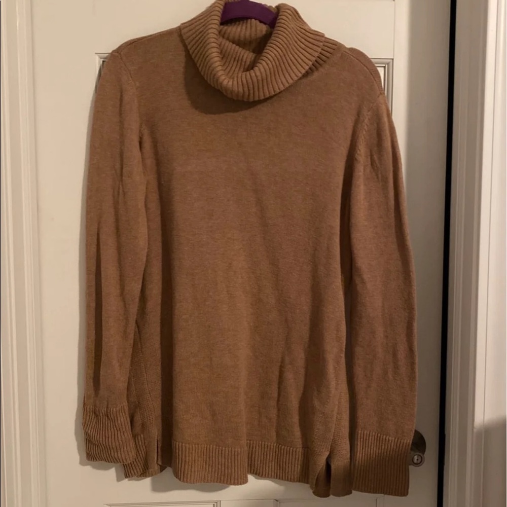 Tan Turtleneck